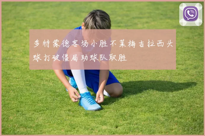 多特蒙德客场小胜不莱梅吉拉西头球打破僵局助球队取胜